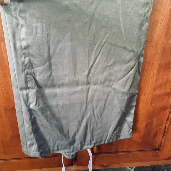 Mistress Rocks Serve It Jumpsuit Satin Sleeveless Wide Leg Khaki Size Small NEW - Picture 5 of 10